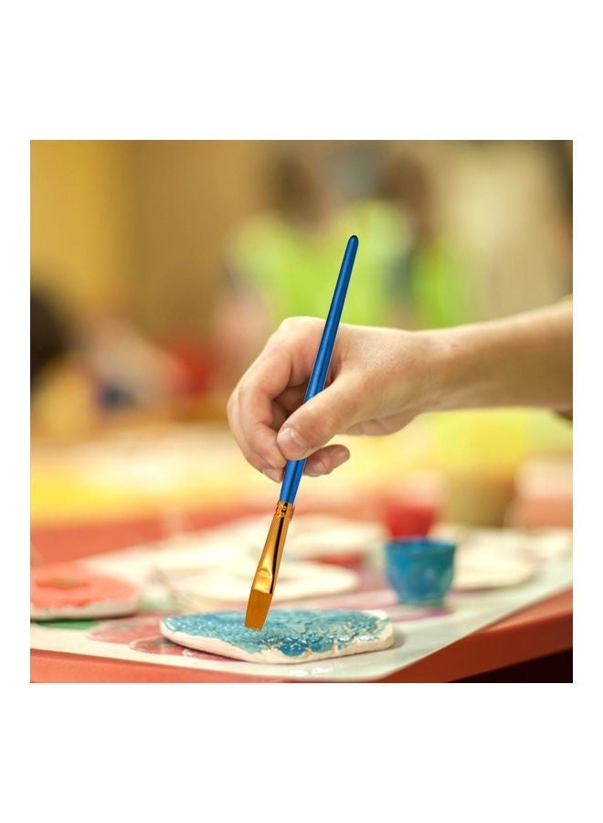 10pcs Acrylic Material Paint Brushes, Paintbrushes for Acrylic Oil Watercolor, Face Nail Art, Miniature Detailing & Rock Painting, Gift Giving - Image 5